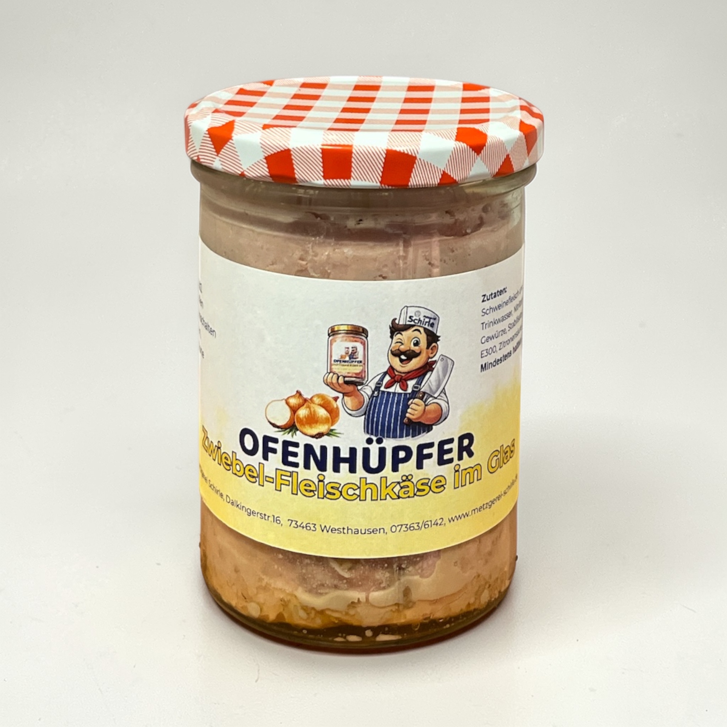Zwiebel-Fleischkäse im Glas 380 g