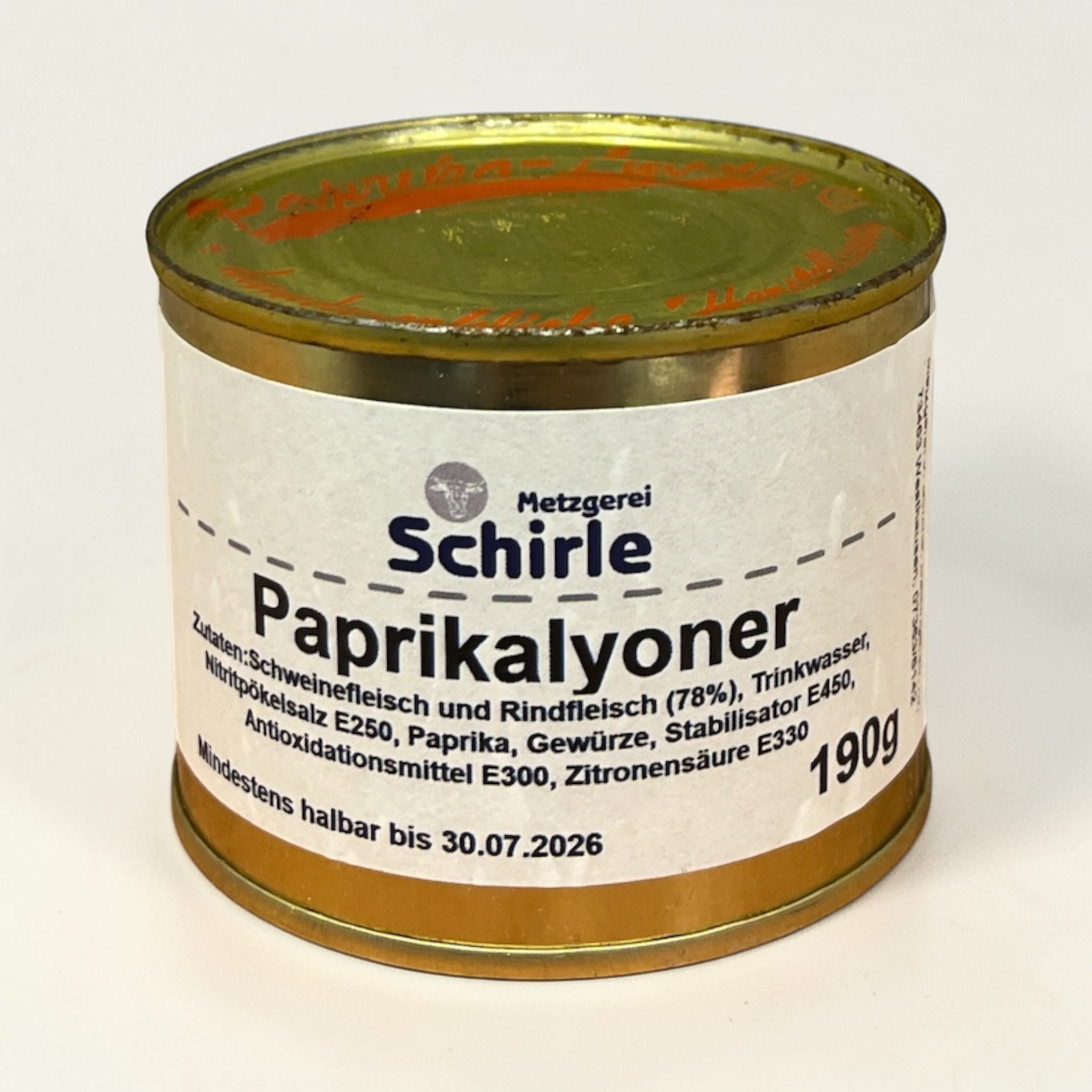 Paprika Lyoner Wusrtdose Dosenwurst Konserven