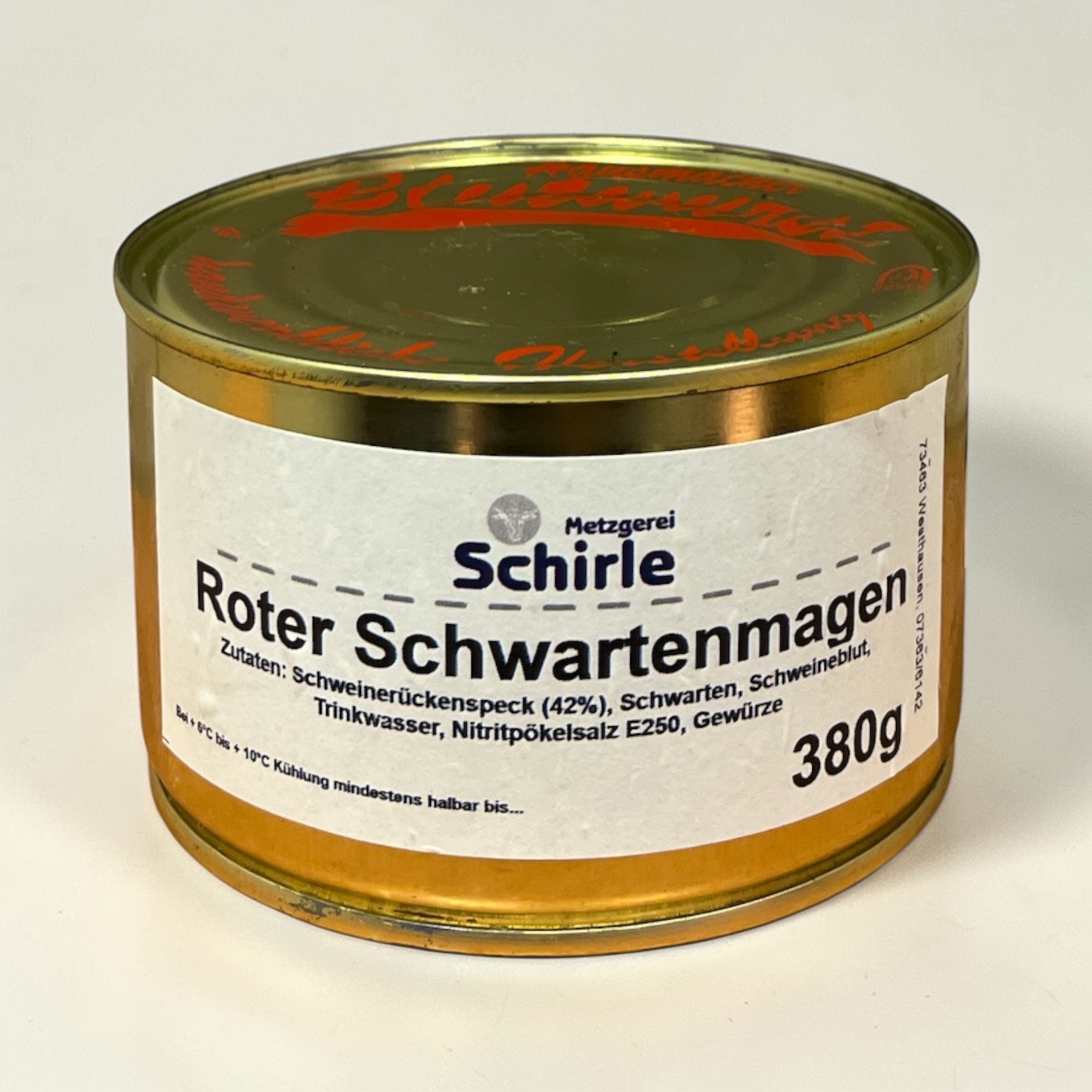 Schwartenmagen rot Blutwurst Wurstdosen Dosenwurst Konserven