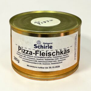 Pizza-Fleischkäse Fleischkäse Wustdose Dosenwurst Konserven