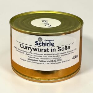 Currywurst in Soße Oberländer Weiße Currywurst in Soße