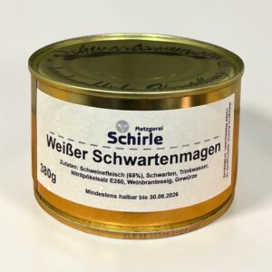 Schwartenmagen weiß Weisser Schwartenmagen Dosenwurst Wurstdosen Konserven