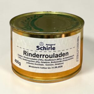 Rouladen Rindfleisch Konserven Fertiggericht
