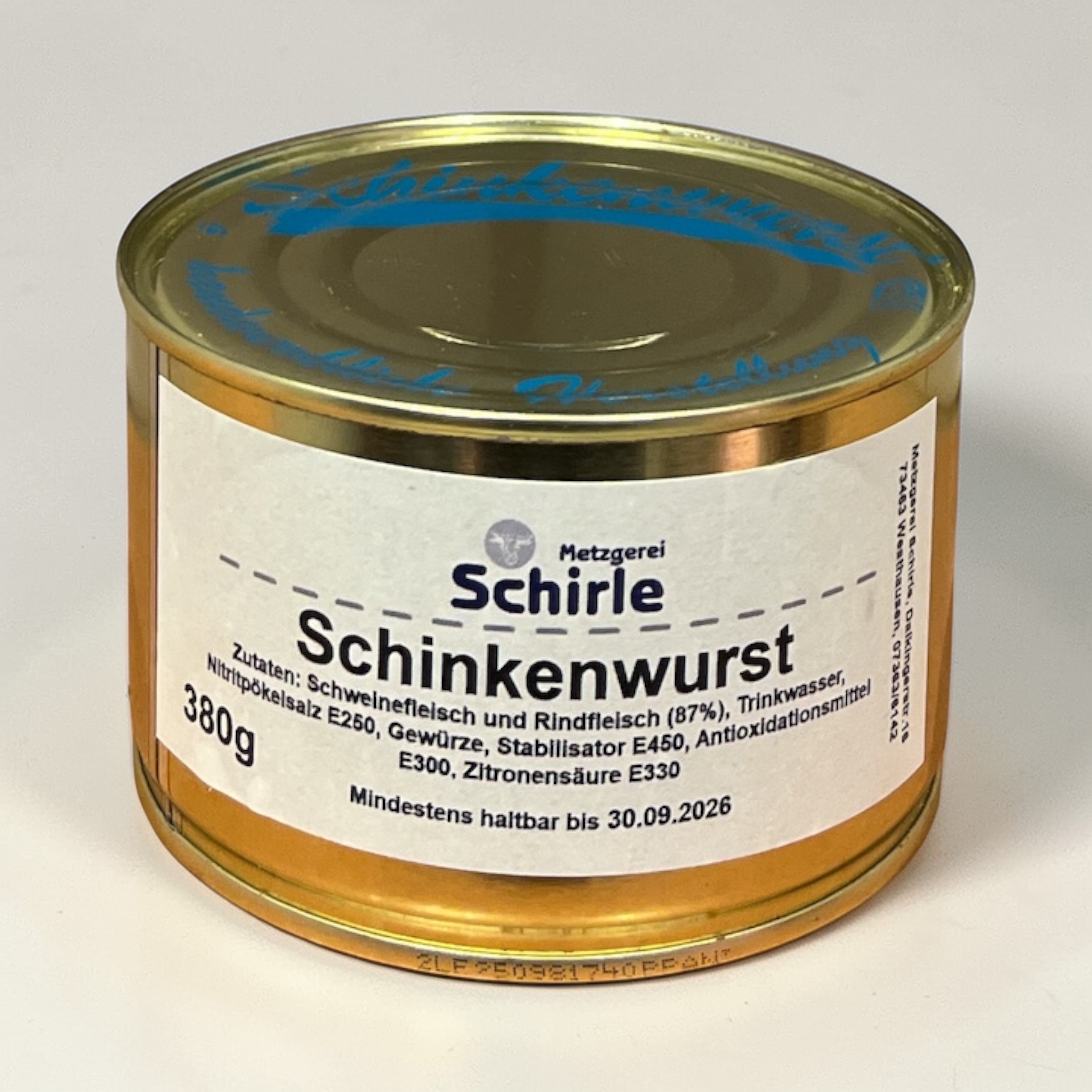 Wurstdose Schinkenwurst 380g