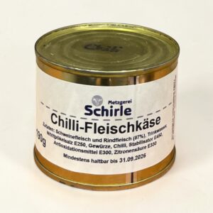 Fleischkäse scharf Chilli Fleischkäse Wurstdose scharf