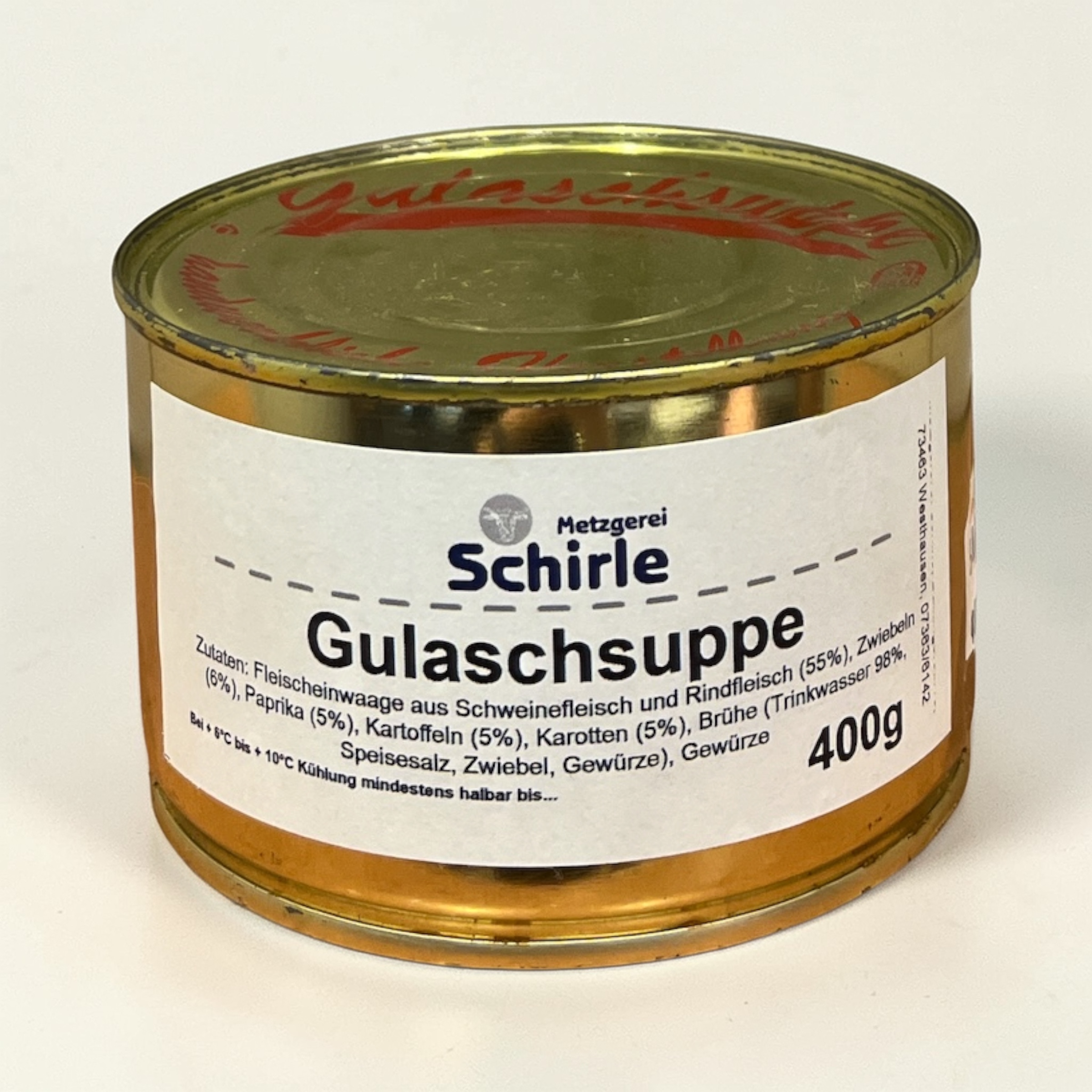 Gulaschsuppe gemischt Schweinefleisch Rindfleisch
