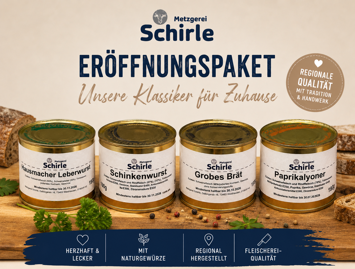 Probierbox zur Eröffnung (Versandkostenfrei mit dem Code: VERSAND26)