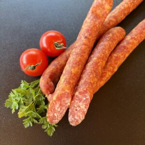 Pfefferbeisßer Rohesser Peitschenstangen Meterwurst